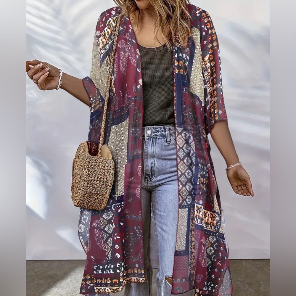 Bohemian Patchwork Kimono